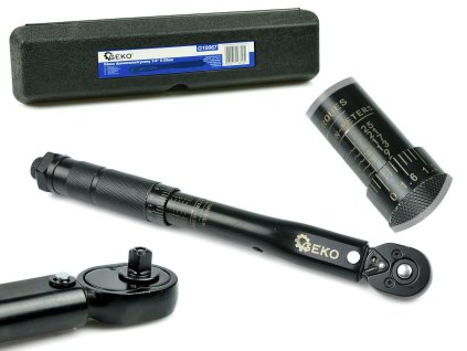 GEKO G10067 Momentový kľúč, 1/4" 5-25Nm BlackHD