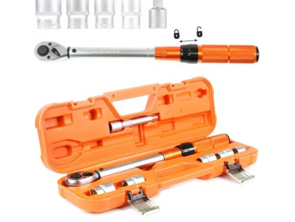 BJC B53575 Momentový kľúč, dynamometrický 1/2" 20-120Nm sada - 17,19,21, 24mm