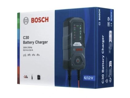 BOSCH C30 6/12V Automatická autonabíjačka 3,8Ah 12V