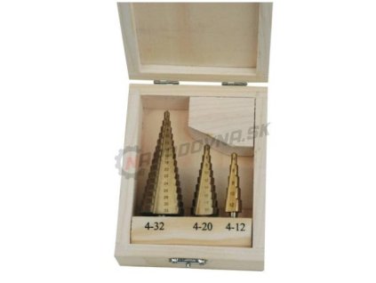 MAR-POL M22321 Sada stupňových vrtákov HSS 4-32mm