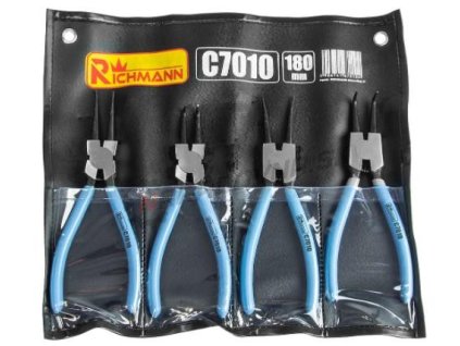 RICHMANN C7010 Sada kliešti na poistné krúžky 7" 180mm