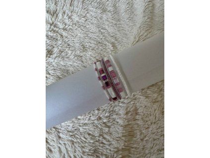 Set Miyuki náramků White lila