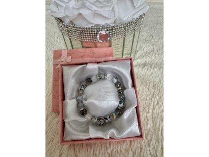 Energetický minerální náramek Grey