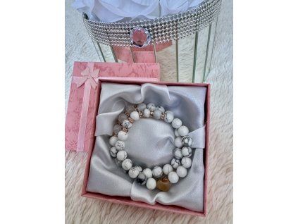 Sada minerálních náramků White