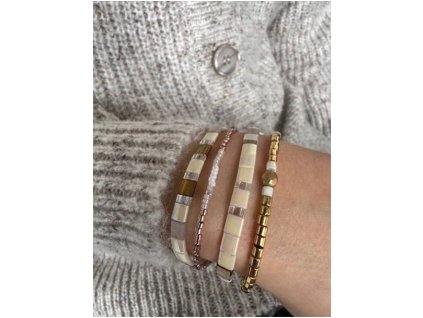 Set Miyuki naramku Cream gold