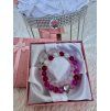Sada minerálních náramků Pink & Rose
