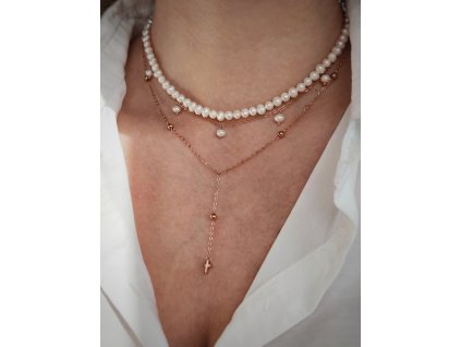 Choker ze sladkovodních perel