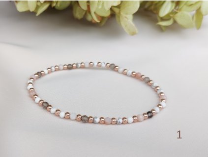 Náramky z vybraných broušených minerálů