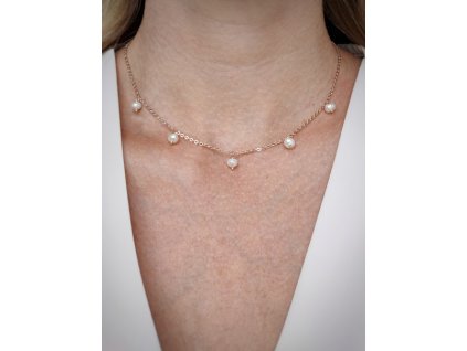 Řetízek s říčními perlami