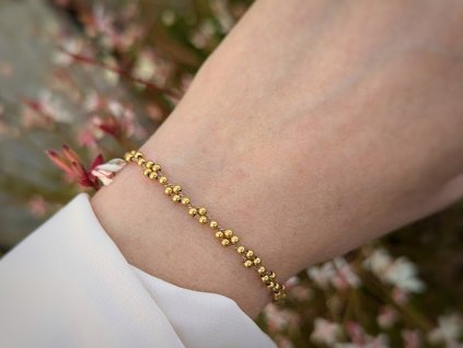 Hedvábný náramek bubbles II