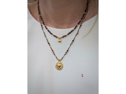 Náhrdelníky z broušeného granátu