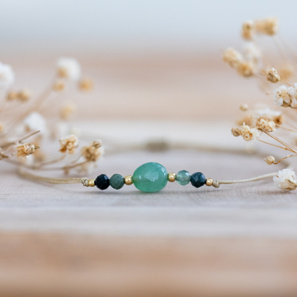 naramek z prirodnich mineralu achat avanturin