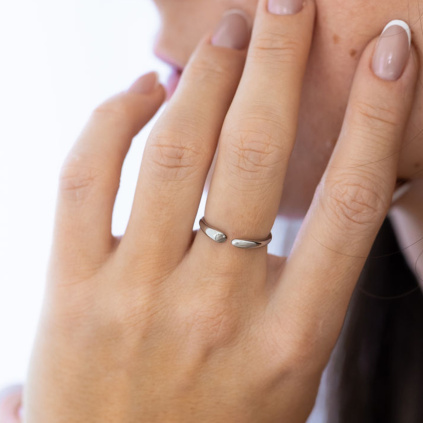 nastavitelny prstynek SIMPLE ocel 2