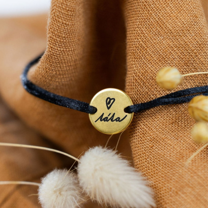 gravirovany naramek tata ocel