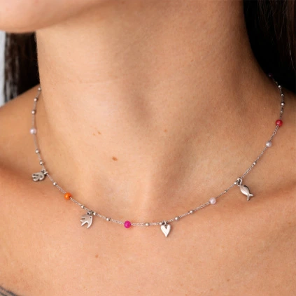 ocelovy nahrdelnik sweet summer