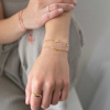 Damsky pozlaceny naramek RELIEF chirurgicka ocel 4