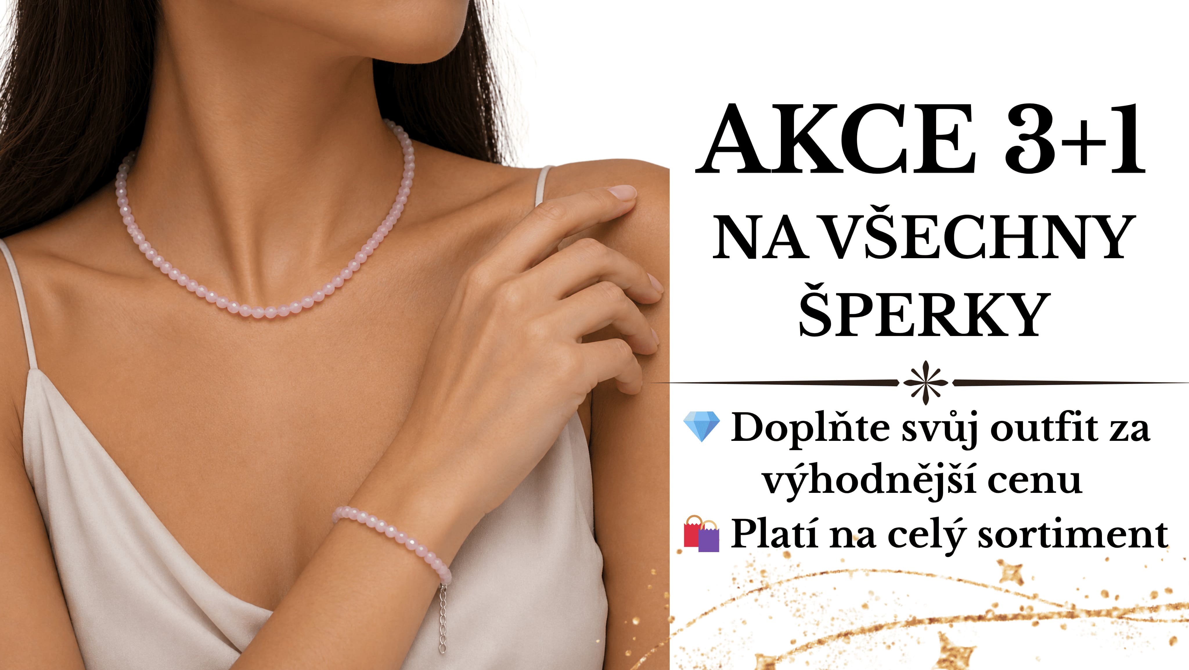 Akce na všechny šperky 3+1 zdarma