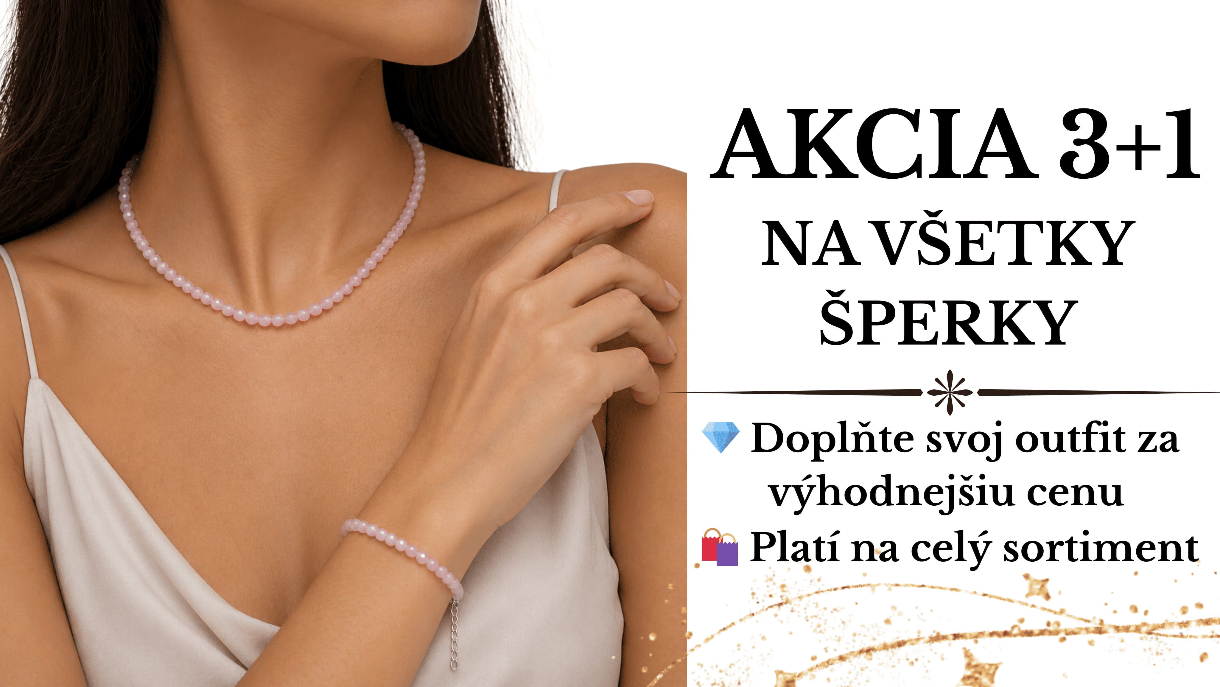 Akcia na všetky šperky 3+1 zdarma