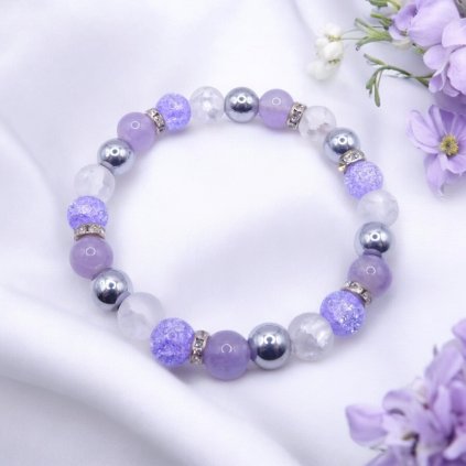 ametyst kristal hematit