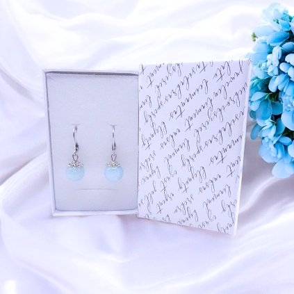 náušnice chalcedon