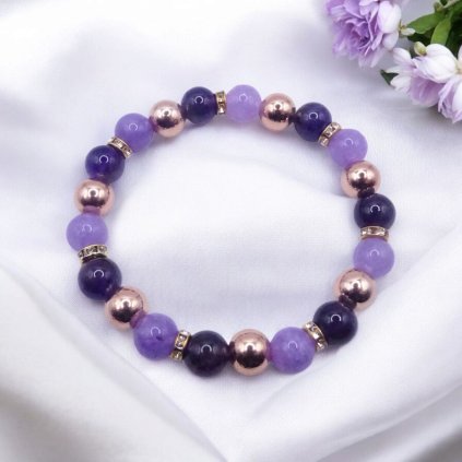 chalcedon, ametyst, hematit