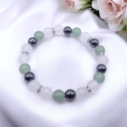 avanturin, kristal, hematit