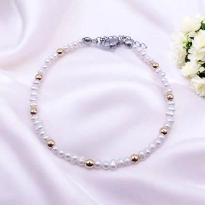 říční perly+ hematit