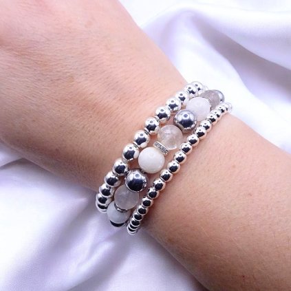 stribrny hematit, kristal,jadeit