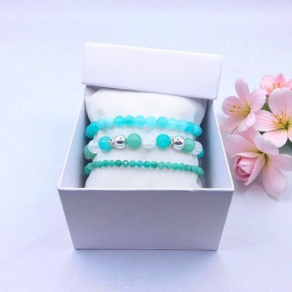 amazonit, hematit, kristal, jadeit