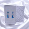 visíci náušnice swarovski modré