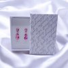 visíci náušnice swarovski růžové