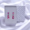 visíci náušnice swarovski růžové