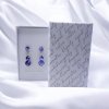 visící náušnice swarovski fialové