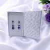 visící náušnice swarovski fialové