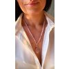 Dámský náhrdelník z minerálů - Růženín 4 mm, Sebeláska