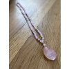 Dámský náhrdelník z minerálů - Růženín 4 mm, Sebeláska