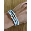 Dámský náramek z minerálů - Howlit 4 mm