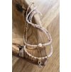 Dámský náhrdelník  z minerálů - Sluneční kámen, 3 mm,  Říční perla, 5-7mm