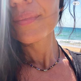 🌴☀️💜🩵🌺ČAKROVÝ NÁHRDELNÍK 🩷🧡💚💛 ❤️♥️💫se STŘÍBRNÝM OBSIDIÁNEM 💫💖 ✨ Čakrový systém je mapa rovnováhy v nás. ✨ 🩵💜Sedm...