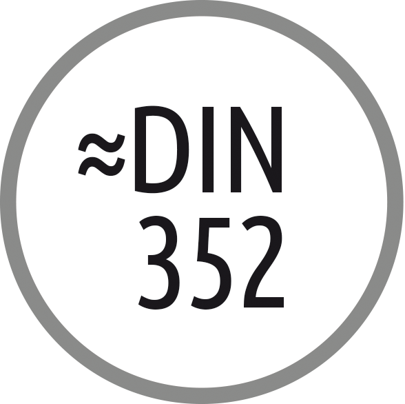 Tap standard: ~ DIN 352