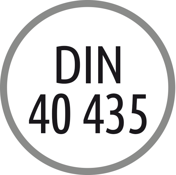 Tap standard: DIN 40435