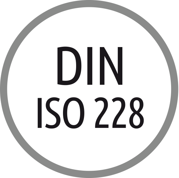 Thread standard: DIN ISO 228