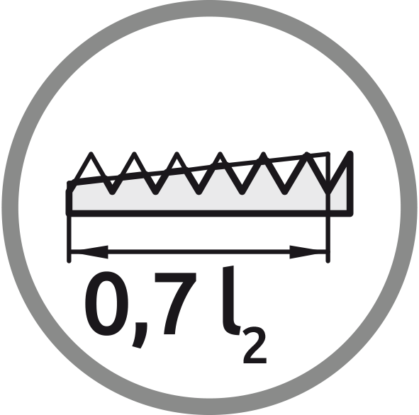 Chamfer: Length 0,7 l2