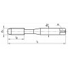 2210 - Machine tap with right-hand spiral flutes 40°