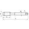 4320 - Machine tap with right-hand spiral flutes 40°