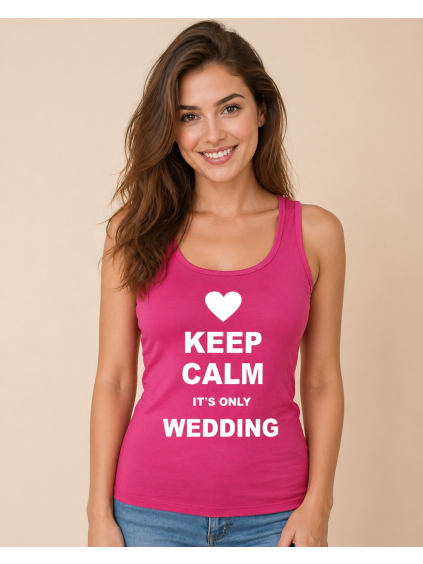 Tílko purpurové Keep calm..