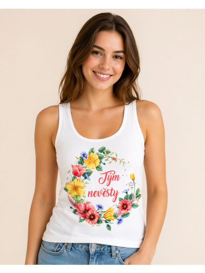 Tílko vlčí máky Tým nevěsty