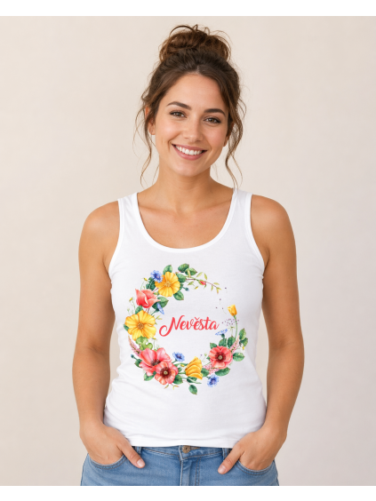 Tílko vlčí máky Nevěsta