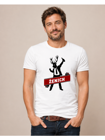 Pánské tričko Jelen ženich