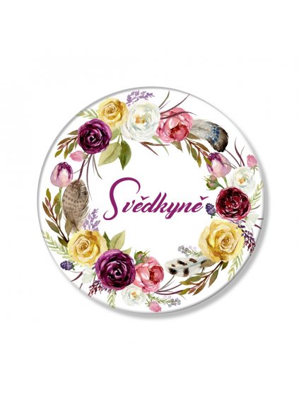 Placka boho věneček - Svědkyně